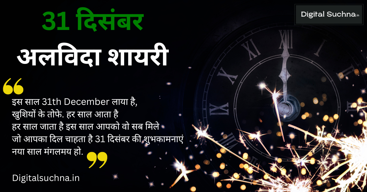 31st December Shayari in Hindi 2023-24